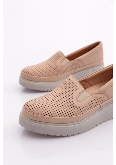 Dgn 3536 Kadin Lazerli Kalin Taban Comfort Ayakkabi Buz