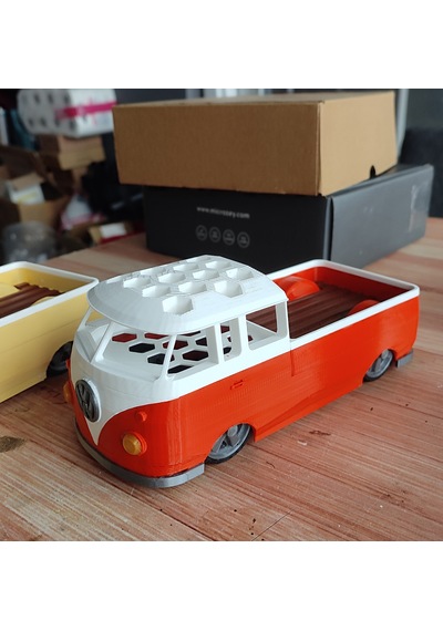 Vw Bus Doka Dekoratif Kalemlik Turuncu