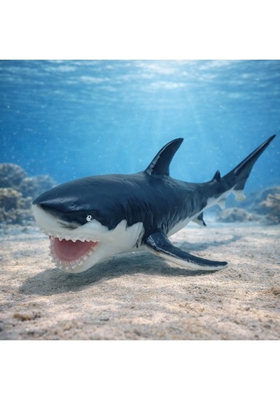 Deniz Hayvanları Serisi - Megalodon 26 Cm Hayvan Figürü