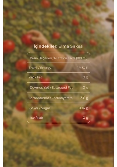 Elma Sirkesi-250 Ml