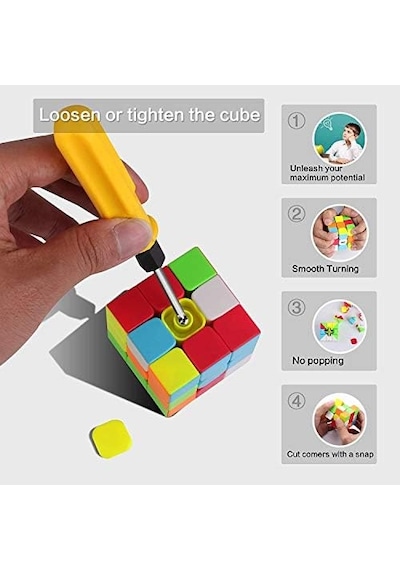Rubik Zeka Sabır Küpü Neon Renkler 3 X 3 X 3