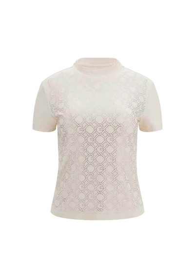 Guess Kadın T-shirt Krem