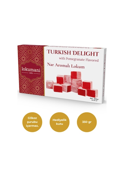 Nar Aromalı Lokum 350 Gr