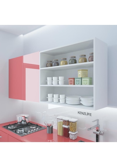 Kenzlife Mutfak Dolabı Itır 090.090.30 Byz 2 Raflı Kapaksız Ofis Bd Kenzlife Mutfak Dolabı Itır 090.090.30 Byz 2 Raflı Kapaksız Ofis Bd
