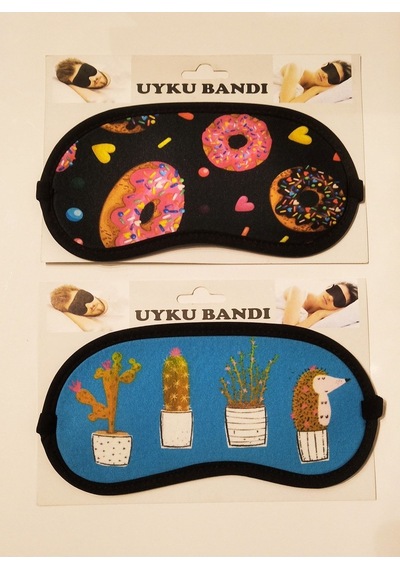Bi Dünya Saat Aksesuar 2 Li Uyku Bandı Eğlenceli Figürlü Her Yaşa Uygun Renkli - 240001680 Renkli