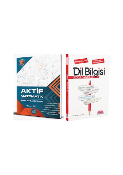 Aktif Tyt Matematik 0 Ve Akm Dil Bilgisi Soru Bankası Seti 2 Kitap