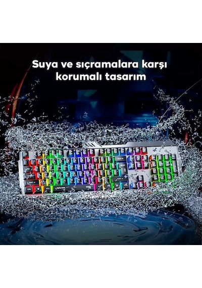 Inphic K2 Usb Kablolu Oyun Klavyesi 104-key Sessiz Oyun Klavyesi Bilgisayar Laptop İçin Cep Telefonu Yerleştirme Alanı