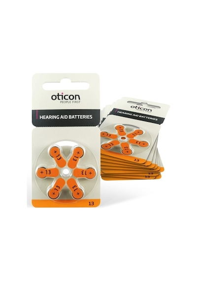 Oticon 13 Numara 1.45V İşitme Cihazı Pili 6 x 10'lu