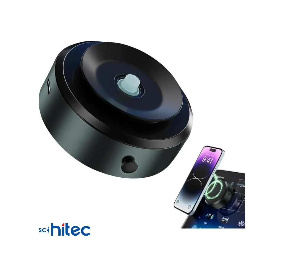 Schitec X8q Araç İçi Vakumlu Kilitli Type-c Şarjlı Telefon Tutucu