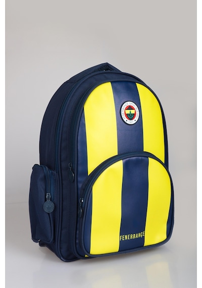 Yeni Sezon Lisanslı Fenerbahçe Çubuklu Okul Çantası Ve Kalem Çantası Seti Açık Gri
