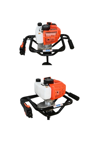 Cq205 Benzinli Toprak Burgu Fidan Ekme Makinası 150mmx100cm Burgu Uc 52cc 2.5hp