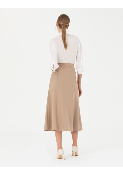 Pierre Cardin Kadın Bej Etek Dokuma 50273765-vr011 Bej