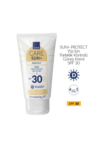 Avon Sun+ Protect Yüz İçin Parlaklık Kontrolü Güneş Kremi SPF30 50 ML