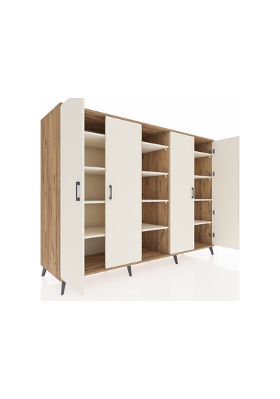Kronos Dolap 12 Raflı 4 Kapaklı 220x59x163 Çam-aytaşı Çam-aytaşı Kronos Dolap 12 Raflı 4 Kapaklı 220x59x163 Çam-aytaşı Çam-aytaşı