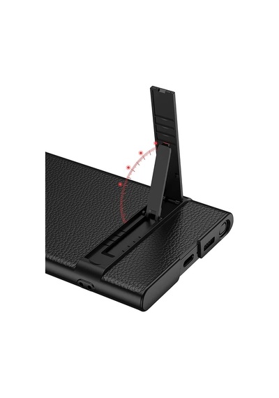 Galaxy Uyumlu S24 Ultra Kılıf Zore Kamera Korumalı Leather Dikey Standlı Ays Kapak 1