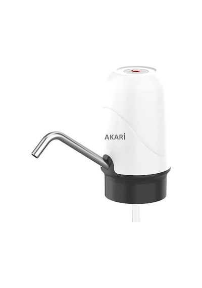 Akari Şarjlı Su Pompası (Usb Şarj Grişi-Şarj Lambası-Paslanmaz Çe Beyaz