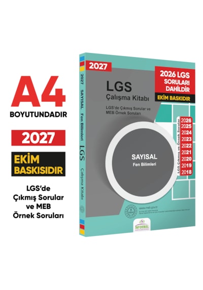 2027 Lgs 8.sınıf 4lü Çıkmış Meb Örnek Sorular Ve 6lı Modül Ödm Set Çalışma Kitabı A4 Renkli Baskı
