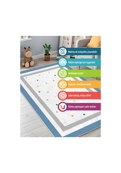 Dijital Baskılı Pamuk Tabanlı Çocuk Halısı Kaymaz, Yumuşak, Makinede Yıkanabilir Çok Renkli 795351397 Çok Renkli Dijital Baskılı Pamuk Tabanlı Çocuk Halısı Kaymaz, Yumuşak, Makinede Yıkanabilir Çok Renkli 795351397 Çok Renkli