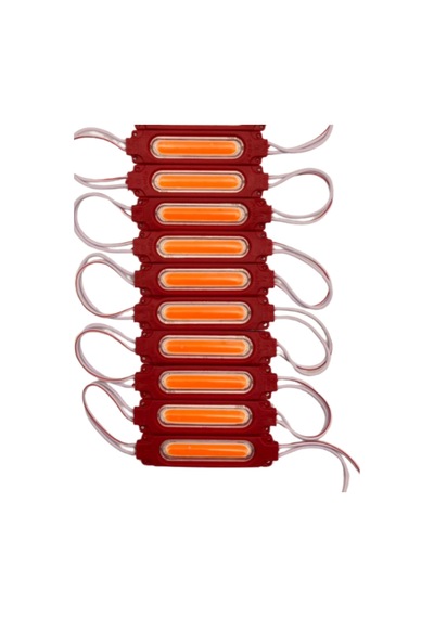 12 Volt 2 Watt Kırmızı Cob Led Modül Ip65 10 Adet Modül