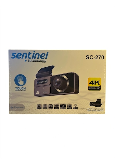Sentinel Sc-270 4k Hdr Dokunmatik Ön-arka Araç Kamerası