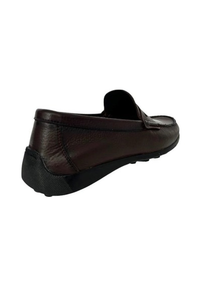 Kemal Tanca 887 2556 Erkrk Hakiki Deri Loafer Ayakkabı Kahverengi