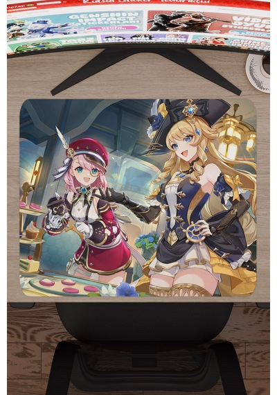 Charlotte Genshin Impact Anime Gacha V3 - 48x40 Xl Gaming Mouse Pad Fare Altlığı