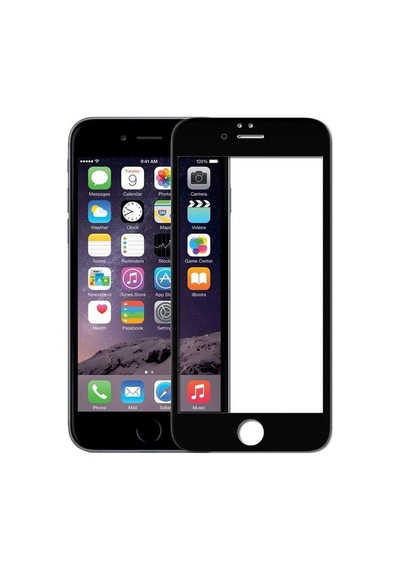 İphone 7 8 Se 2020 Uyumlu Siyah Tam Kaplayan Kavisli Darbe Emici Telefon Ekran Koruyucu Cam