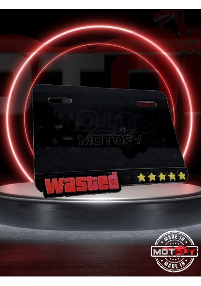 Wasted Logolu Premium Pleksi Plakalık 19x11,5 Cm