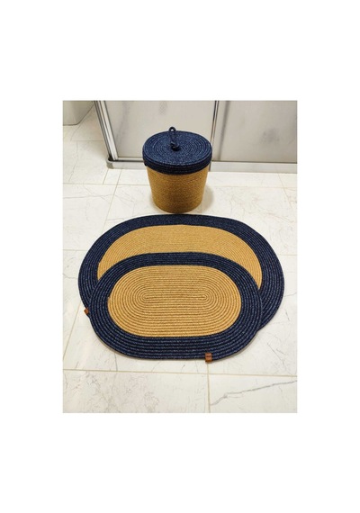 Jüt Hasır 3 Lü Banyo Paspas Takımı Bohem Tarzı Banyo Takımı Paspas:50x80/ 40x60 /sepet/25x25 Hasır Kırçılmavi Hasır Kırçılmavi Jüt Hasır 3 Lü Banyo Paspas Takımı Bohem Tarzı Banyo Takımı Paspas:50x80/ 40x60 /sepet/25x25 Hasır Kırçılmavi Hasır Kırçılmavi
