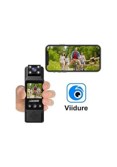 4k 1080p Hd Mini Vücut-yaka Kamerası Aksiyon Kamerası Siyah