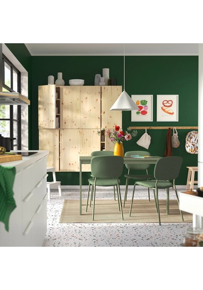 Ikea Yeşil Modern Yemek Masası - Açılır Yemek Masası