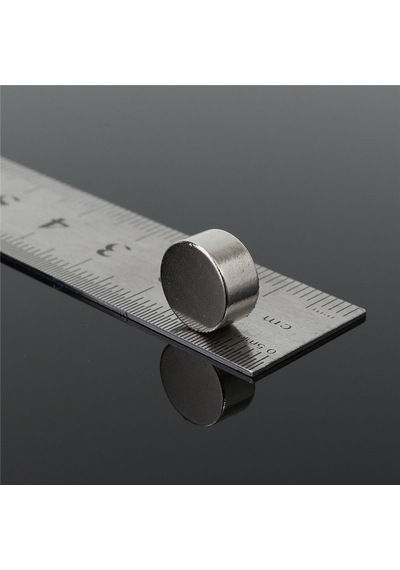 10 Adet Çap 10Mm X Kalınlık 5Mm Yuvarlak Güçlü Neodyum Mıknatıs