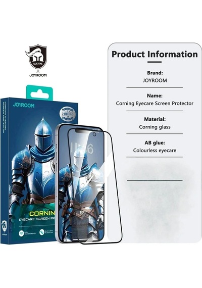 Joyroom Apple iPhone Uyumlu  16 Eyecare Göz Korumalı Gorilla Cam Ekran Koruyucu