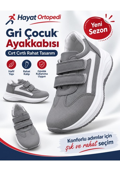 Özpınarcı Deri Ve Confort Spor Ayakkabı Gri