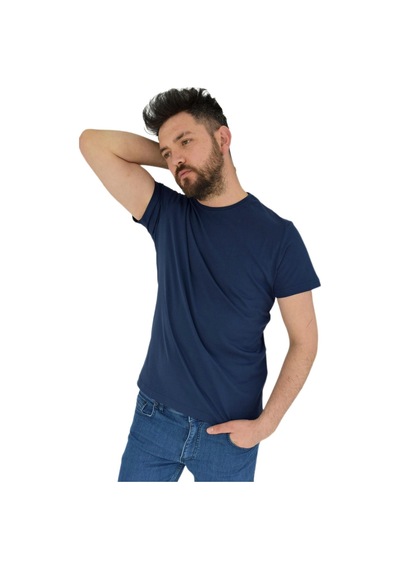 Erkek Sıfır Yaka Tişört Penye Bgl-st02799 001