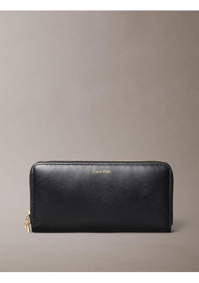 Calvin Klein Ck Large Zip Around Siyah Kadın Cüzdan-9534 Siyah