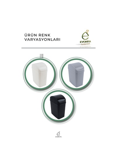 Kapaklı Mini Çok Amaçlı Saklama Kutusu Masa Üstü Organizer Banyo Mutfak Küçük Çöp Kovası Renkli