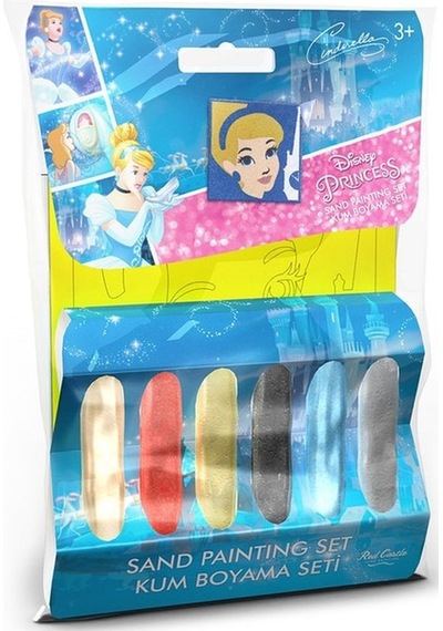 Disney Pirincess Cindirella Mini Kum Boyama Seti 6 Adet Stick Kum-red Castle Pm-02
