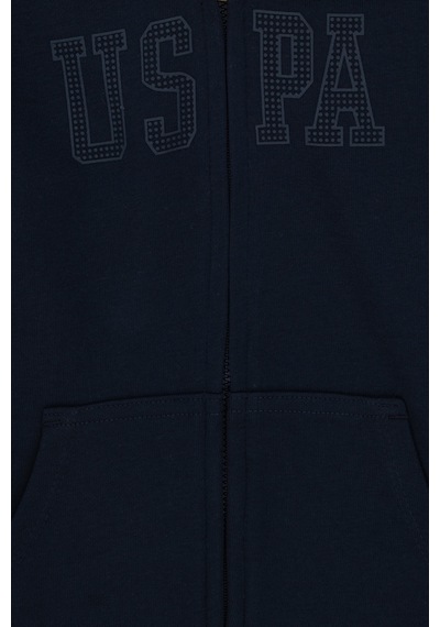 U.S. Polo Assn. Kız Çocuk Lacivert Kapüşonlu Basic Sweatshirt 50292507-VR033 U.S. Polo Assn. Kız Çocuk Lacivert Kapüşonlu Basic Sweatshirt 50292507-VR033