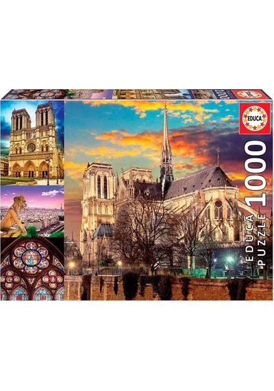 Educa Puzzle 1000 Parça Notre Dame Kolaj  18456