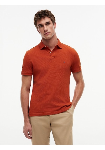 Tommy Hilfiger 1985 Regular Polo Erkek Turuncu Polo - Mw0mw17770