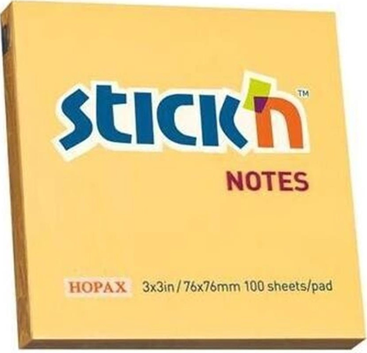 Stickn 76x76 Pastel Turuncu 100 Yaprak Yapışkanlı Not Kağıdı Diğer