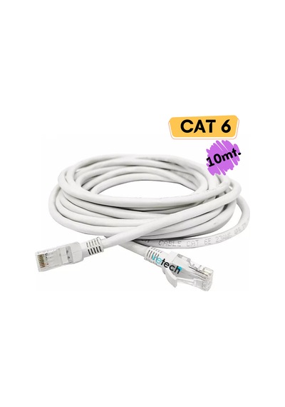 Vetech CAT6 10 MT Lan Ethernet Kablosu Fabrikasyon İnternet Kablo