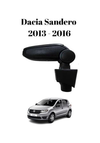 Dacia Sandero 2013 2014 2015 2016 Uyumlu Araca Özel Kolçak Kol Dayama Orta Konsol