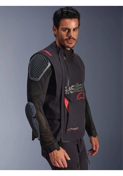 Alpinestars Halo Pro Ds Korumalı Motosiklet Montu Siyah Kırmızı