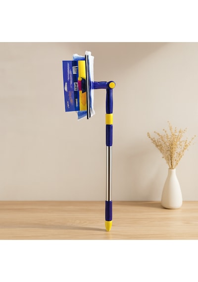 360 Başlıklı Uzayan Saplı 2'li Cam Sil Ve Mikrofiber Mop 24.5 Cm 85-133 Cm Diğer