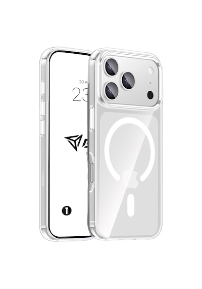 İphone 17 Pro Max İçin Kılıf Kamera Korumalı Magsafe İle Uyumlu Kablosuz Şarj Özellikli Şeffaf Kılıfı