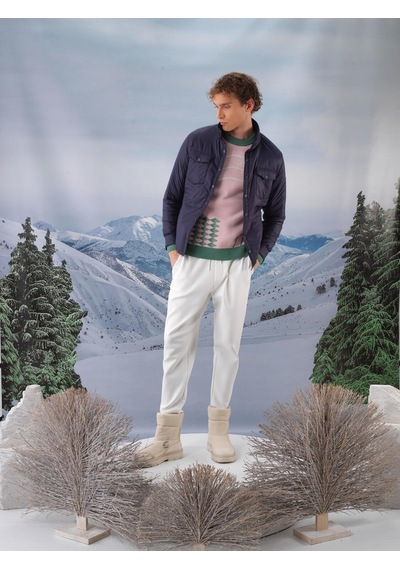 Lacivert Formunu Koruyan Regular Fit Mont 190553