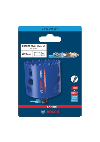 Bosch Expert 76 Mm Farklı Malzemeler İçin Karbür Panç 2608901897