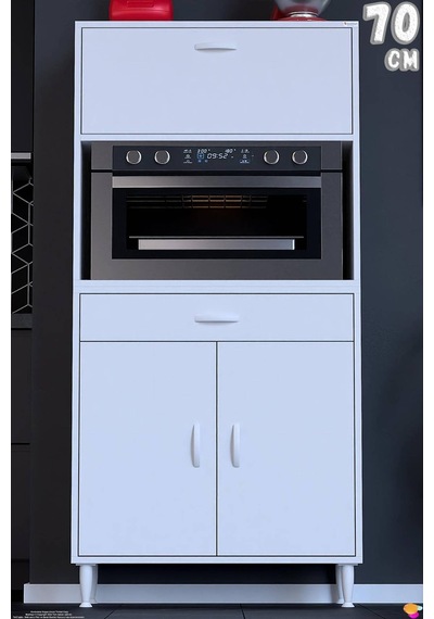 Vio 70 Cm 1 Fırın Veya Mikrodalga Dolabı Çekmeceli Kapaklı Çok Amaçlı Mutfak Dolabı Beyaz Vio 70 Cm 1 Fırın Veya Mikrodalga Dolabı Çekmeceli Kapaklı Çok Amaçlı Mutfak Dolabı Beyaz